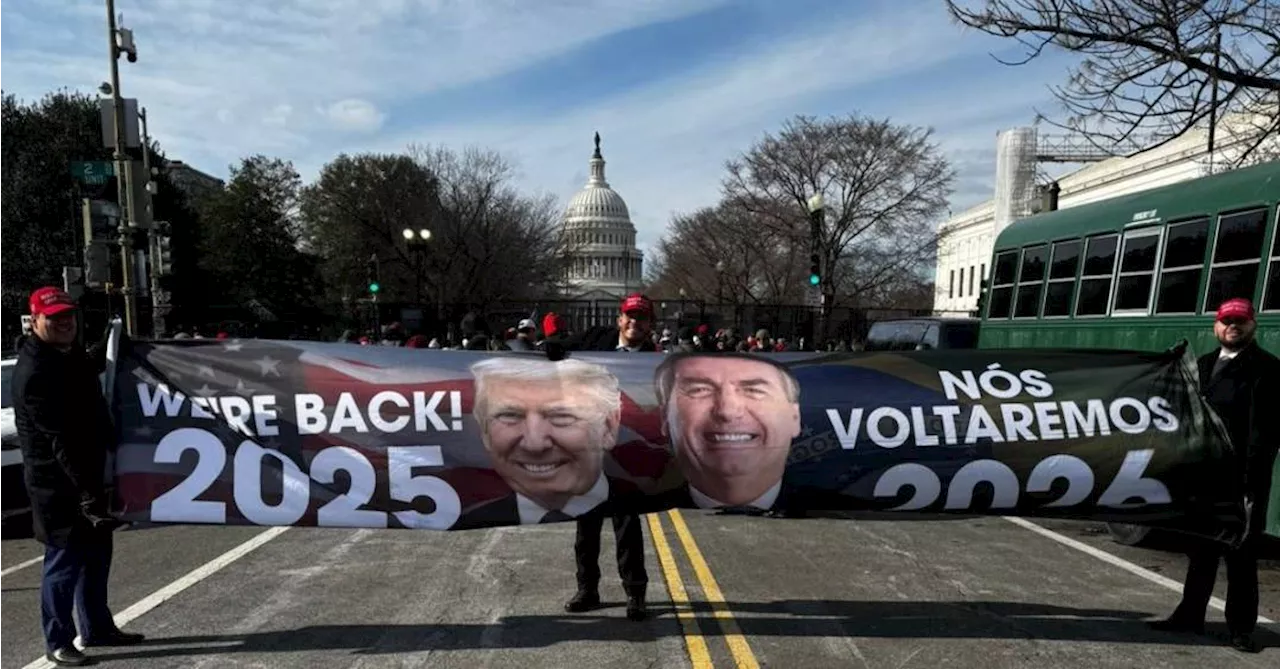 A homenagem de deputado brasileiro a Bolsonaro na posse de Trump