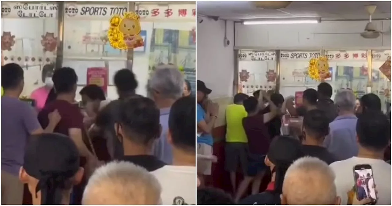 Physical Fight Involving 4 Men & 1 Woman Breaks Out During Betting for RM121 Mil Jackpot in Klang