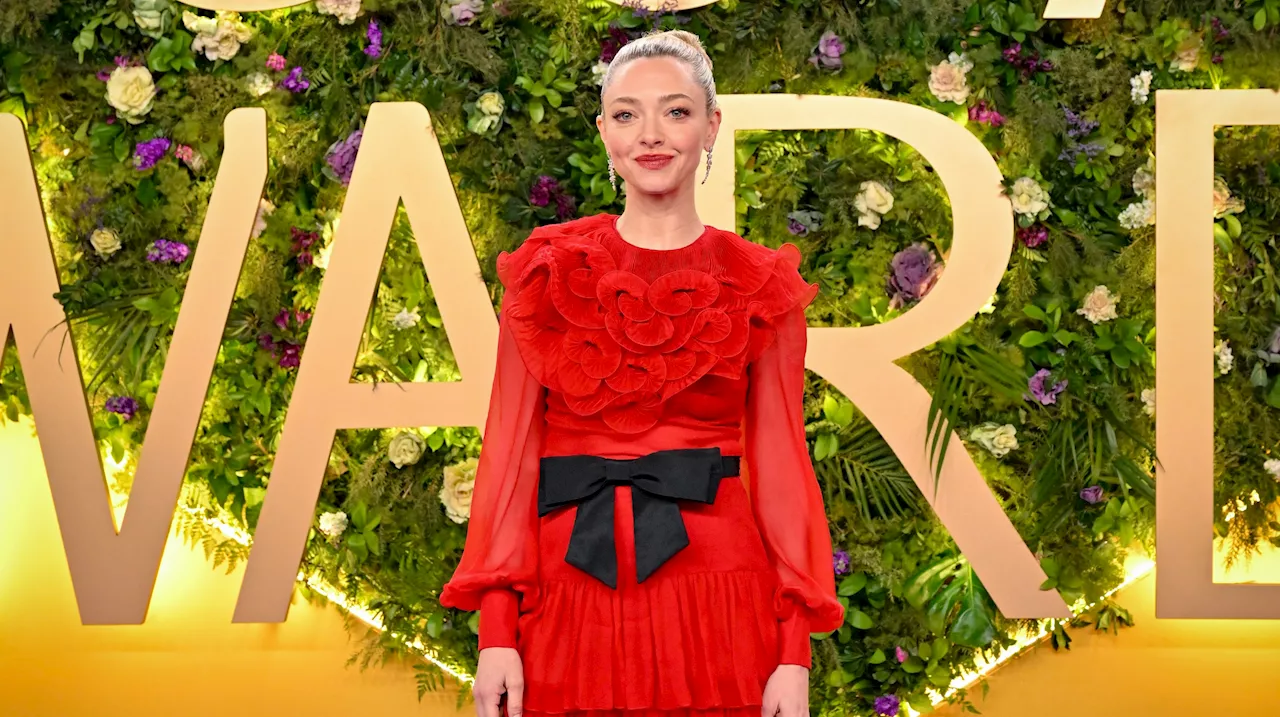 Amanda Seyfried Embraces Maximalist Glamour in a Valentino Gown by Alessandro Michele at the 2025 Joy Awards