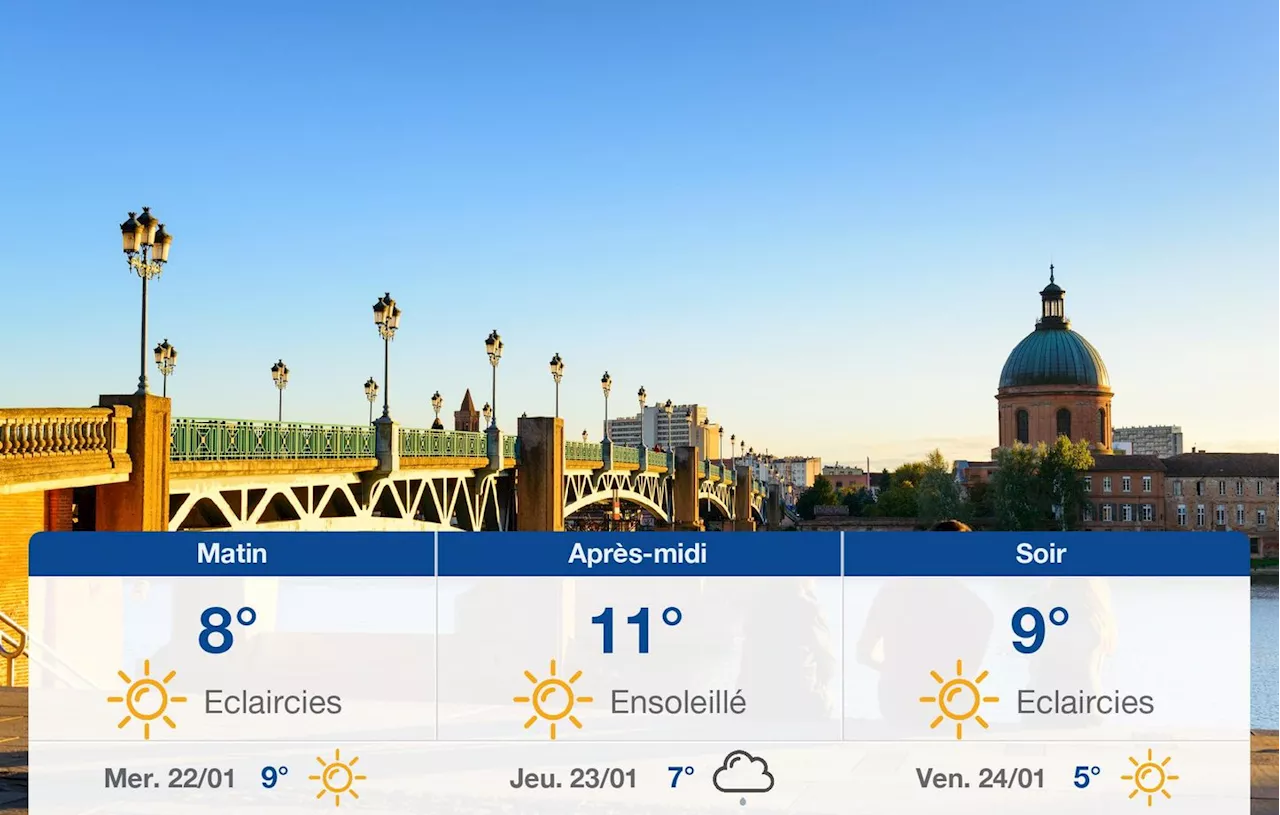 Météo Toulouse: prévisions du mardi 21 janvier 2025