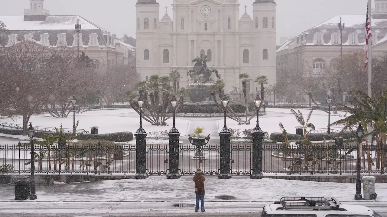 Historic snowstorm hitting the South from Texas to Florida