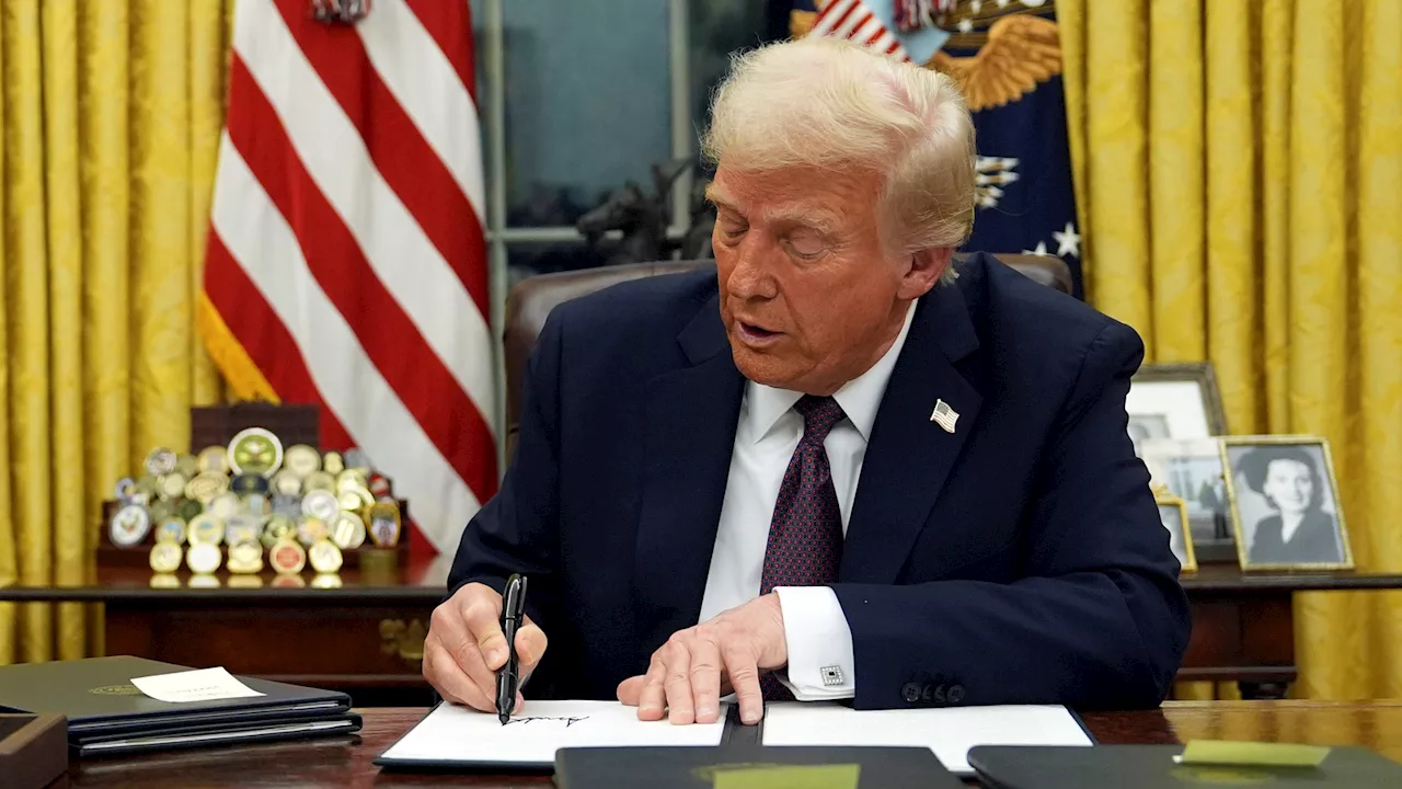 List of executive orders President Trump signed on his first day in office