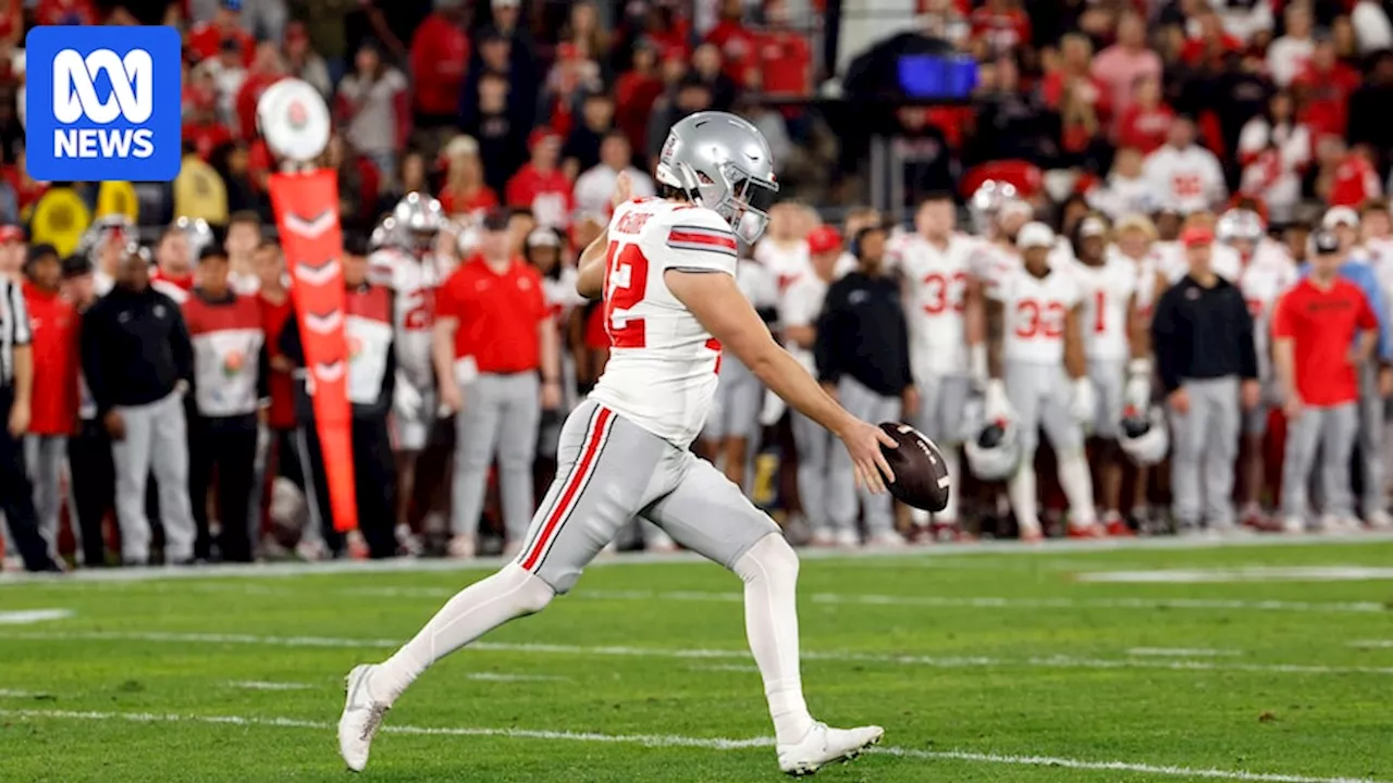 Joe McGuire and James Rendell punt their way to college football glory for Ohio State and Notre Dame