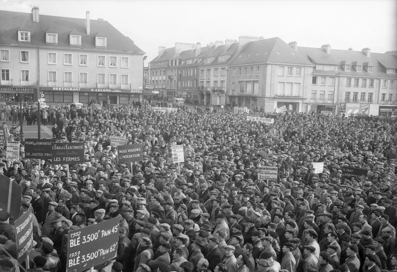 ÇA S'EST PASSÉ le 21 janvier 1960 à Saint-Lô : 20 000 paysans en colère dans la rue