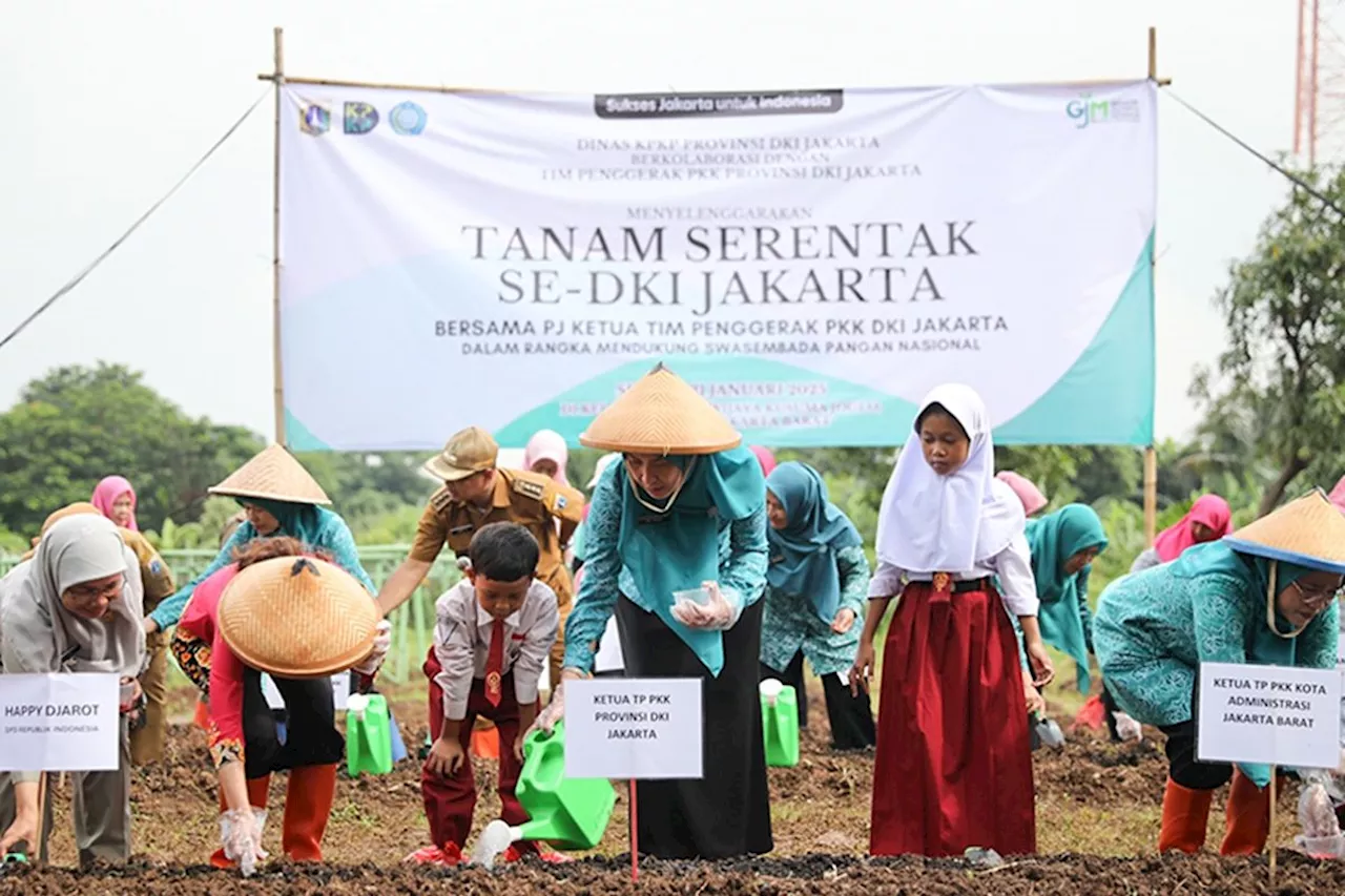 Tanam Serentak di Jakarta Dukung Swasembada Pangan