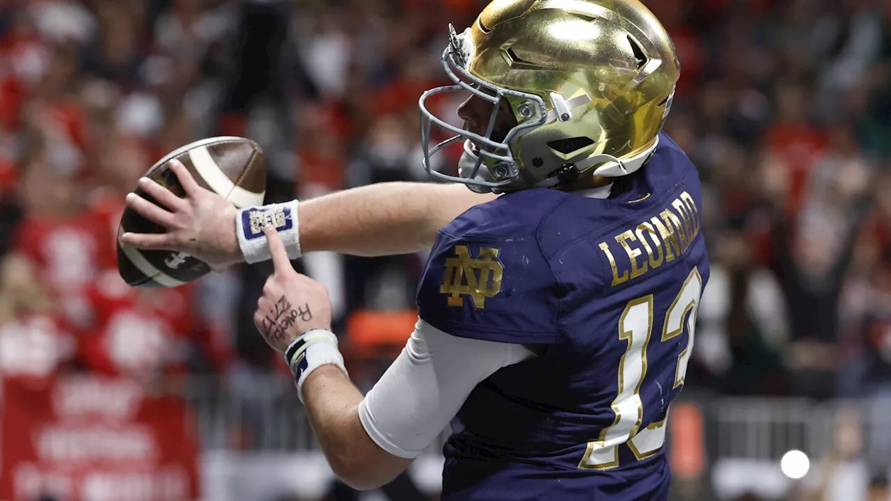 Notre Dame's Leonard can't keep do-it-all pace set in monstrous opening drive of loss to Ohio State