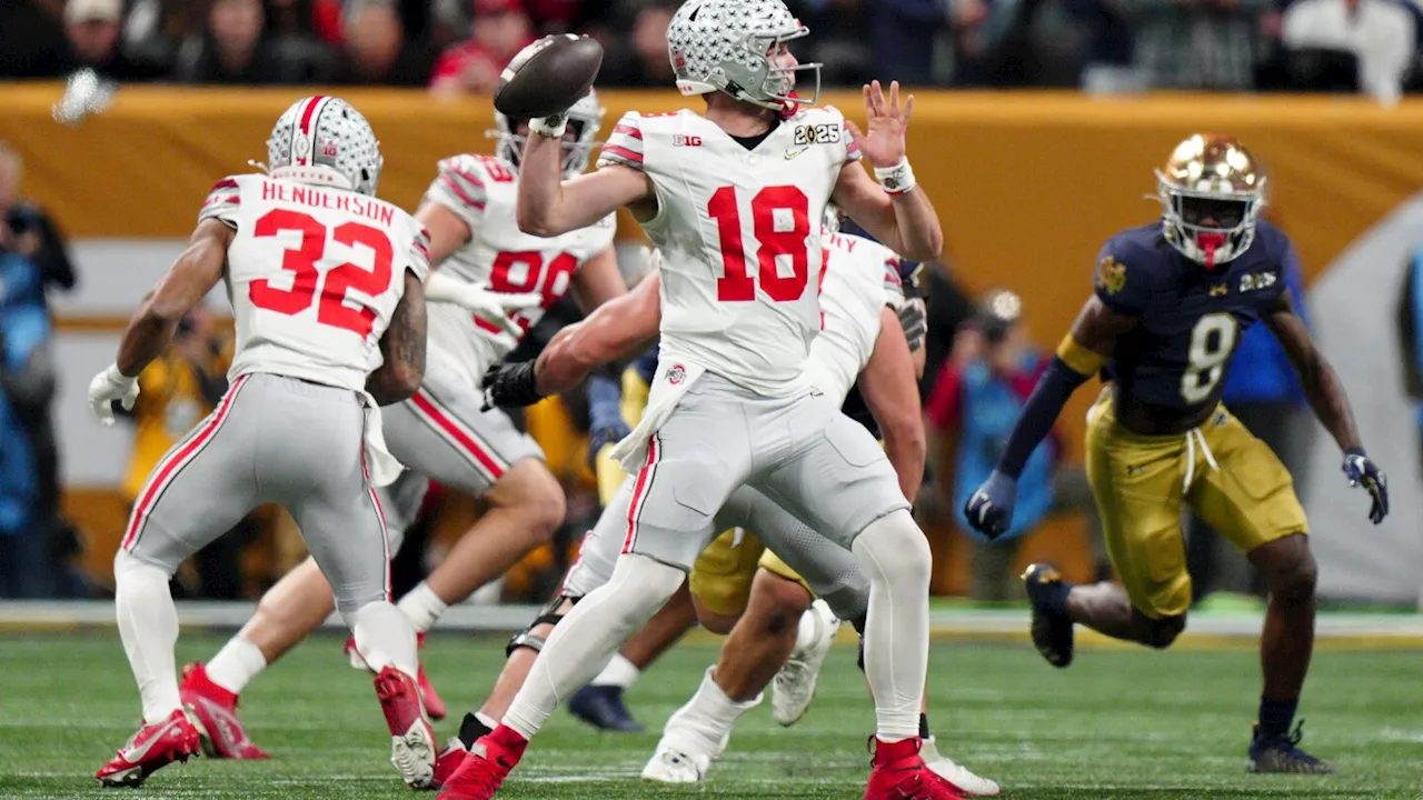 Ohio State QB Will Howard sets CFP title-game record with 13 straight completions vs Notre Dame