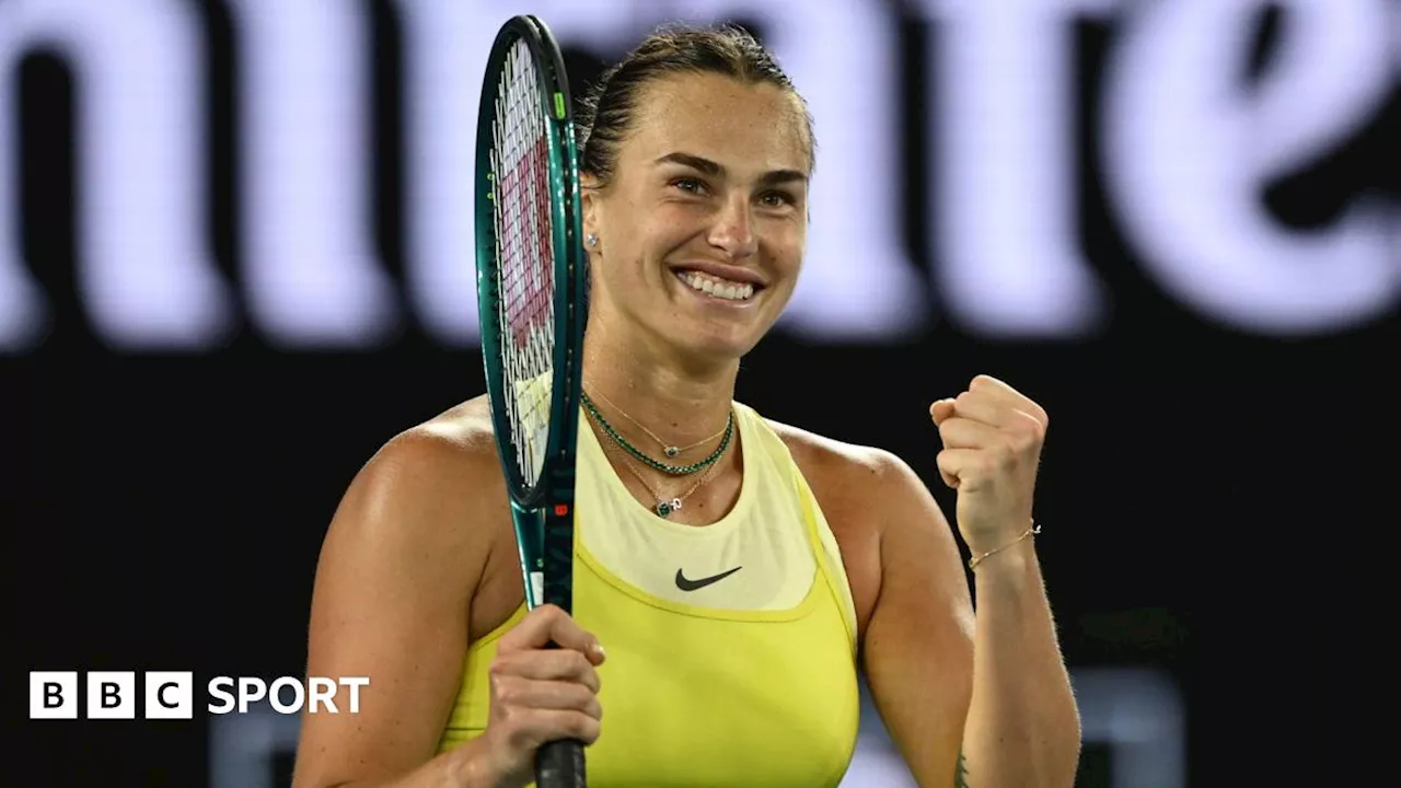 Sabalenka Survives Scare to Reach Australian Open Semi-Finals