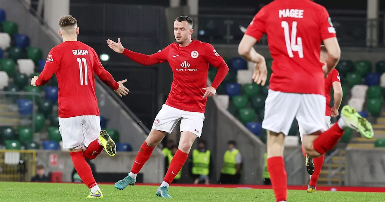 Chris Gallagher aims to complete trophy collection with Co Antrim Shield victory over Glentoran