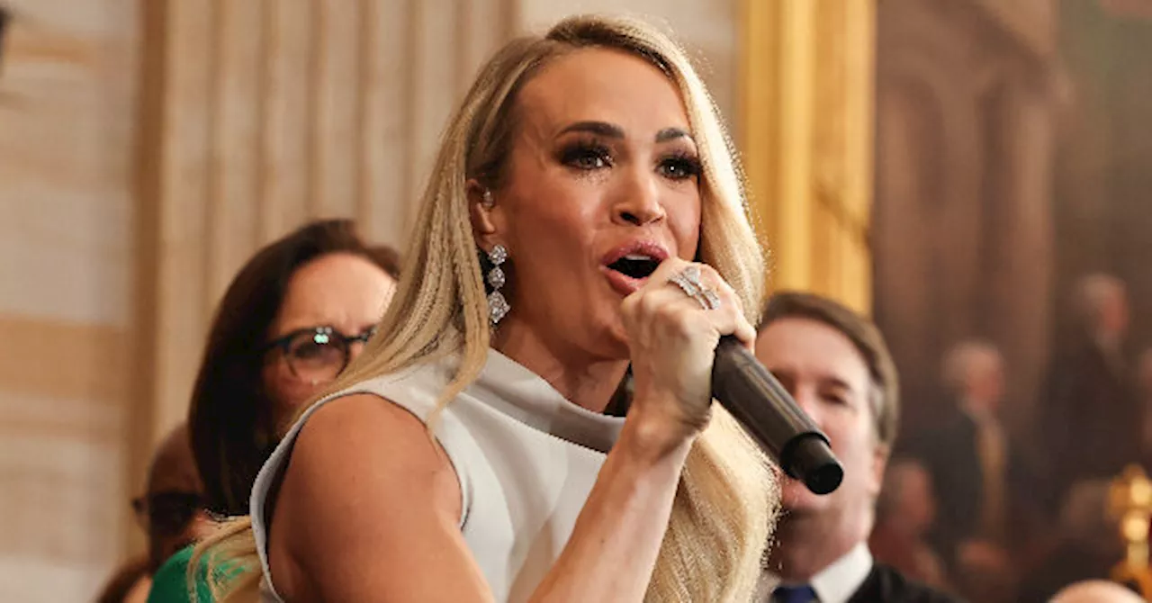 Carrie Underwood Sings A Capella 'America the Beautiful' at Trump Inauguration After Audio Issue