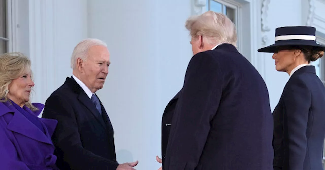 Watch — ‘Welcome Home’: Bidens Greet Trumps on Inauguration Day