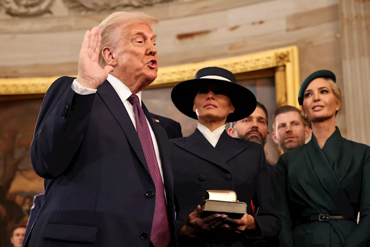 Trump Takes Oath in Second Inauguration, A Far Cry From His First