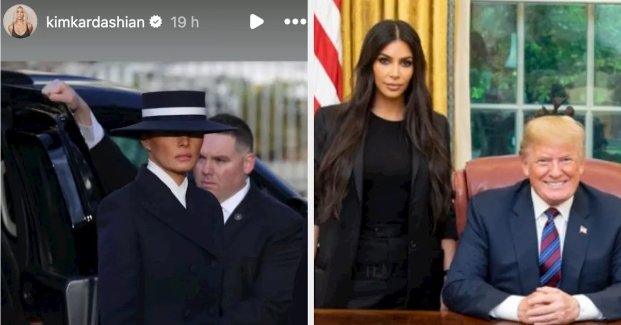 Kim Kardashian Faces Backlash for Posting Melania Trump Photo on Inauguration Day