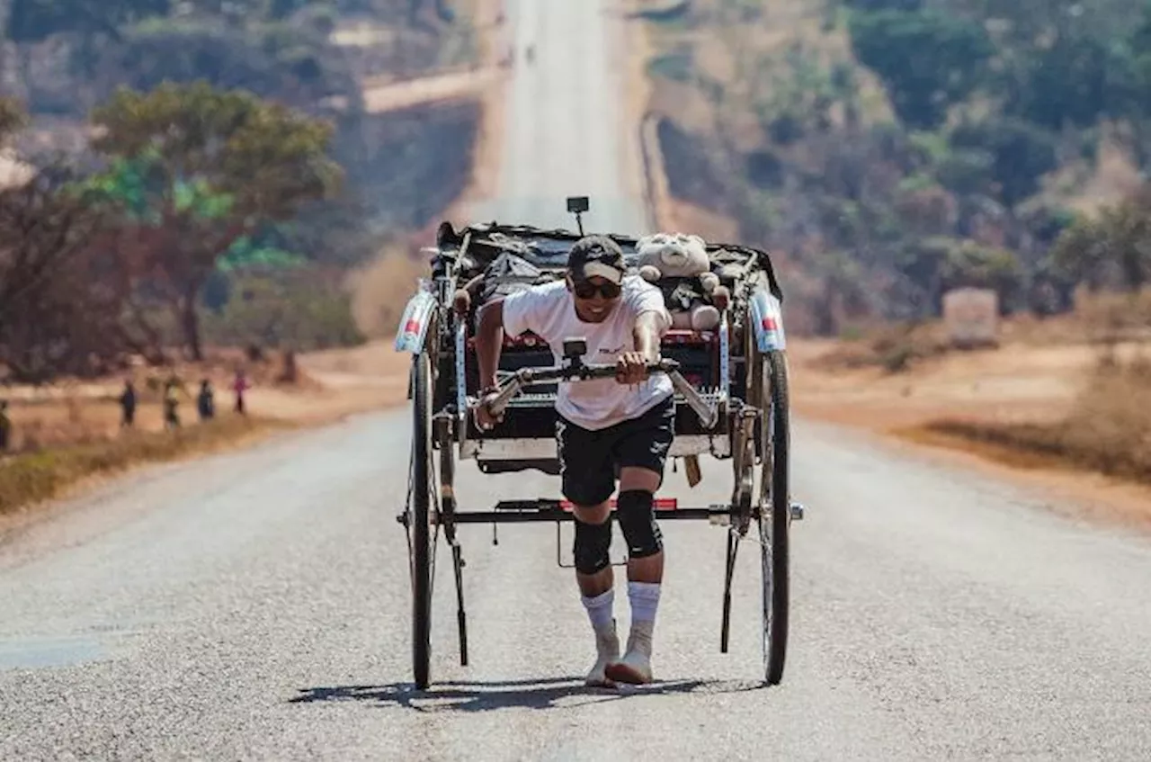 Japanese Adventurer Completes Epic Africa Trek in Rickshaw