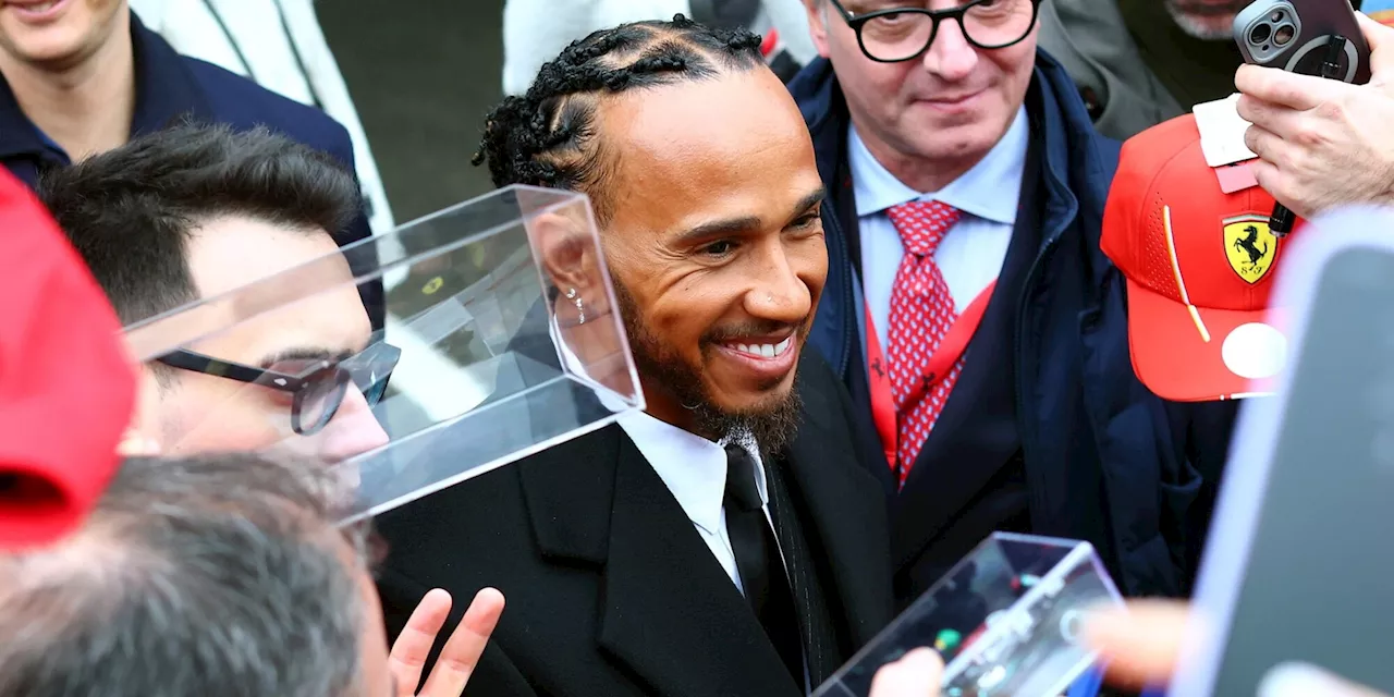 Lewis Hamilton inizia la sua avventura con Ferrari