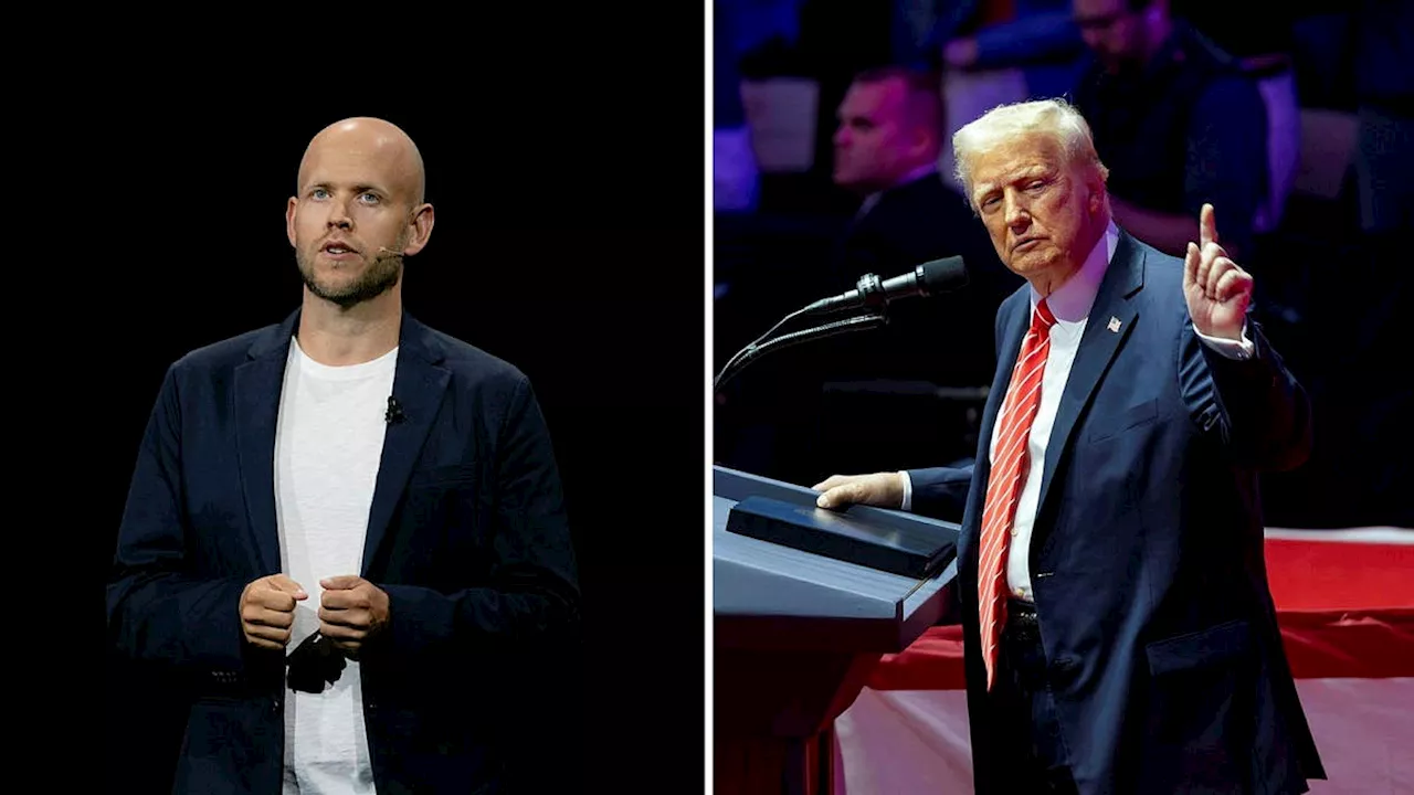 Spotify gav pengar till Trumps fest