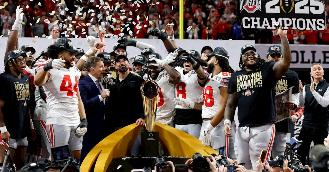 Ohio State wins first national title since 2014, outlasting Notre Dame in CFP championship