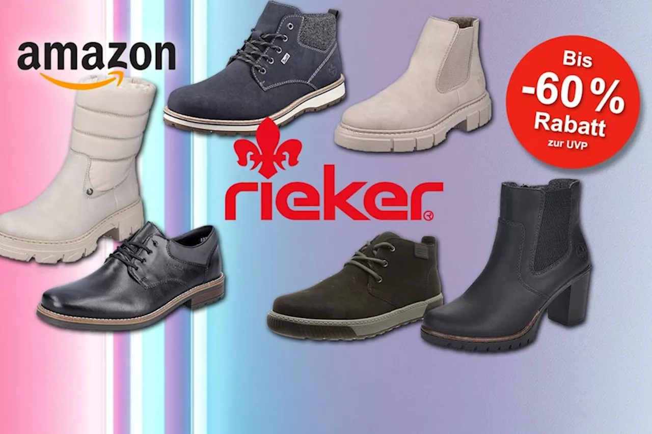 Rieker Schuhe im Amazon Sale: Bis zu 60% Rabatt auf Winterstiefel, Chelsea Boots & Sneaker