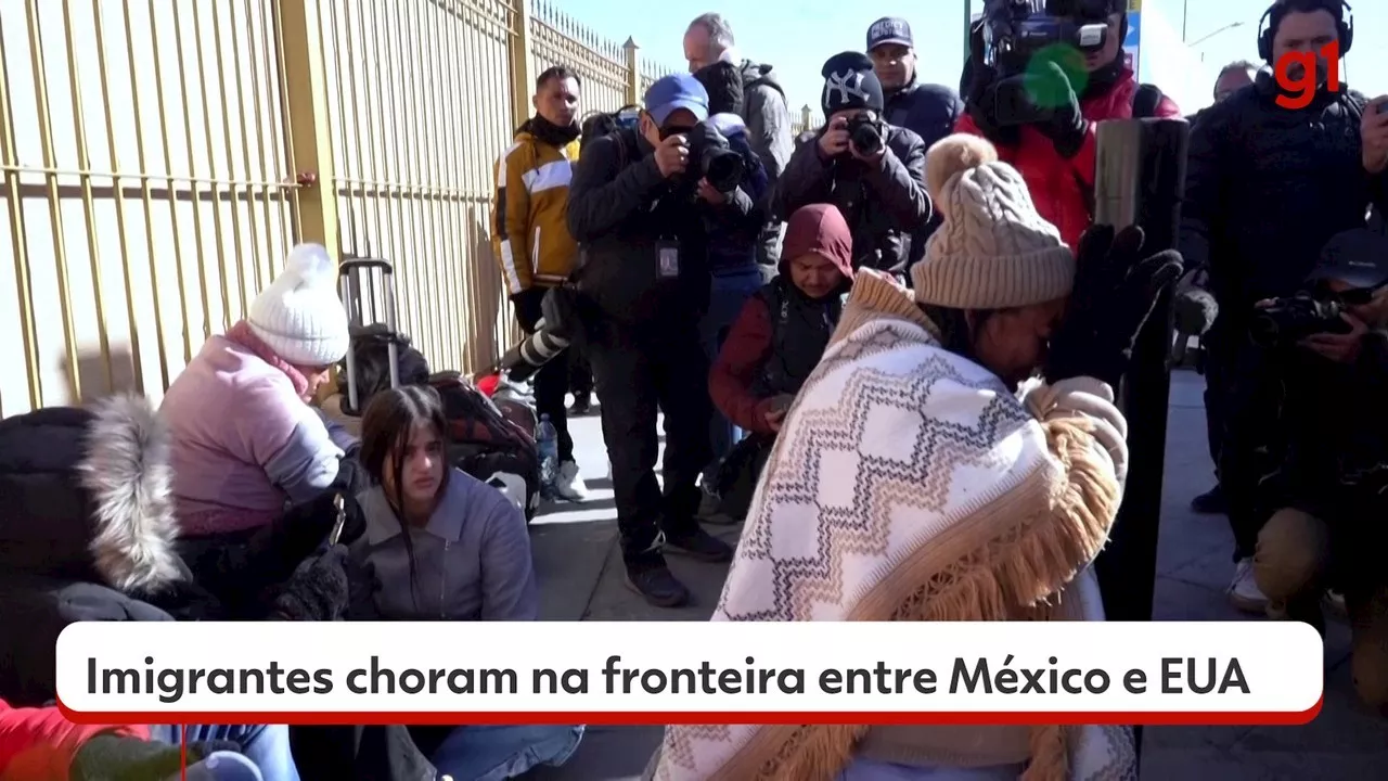 Na fronteira do México, imigrantes choram após terem entrevistas de asilo canceladas pelo governo dos EUA