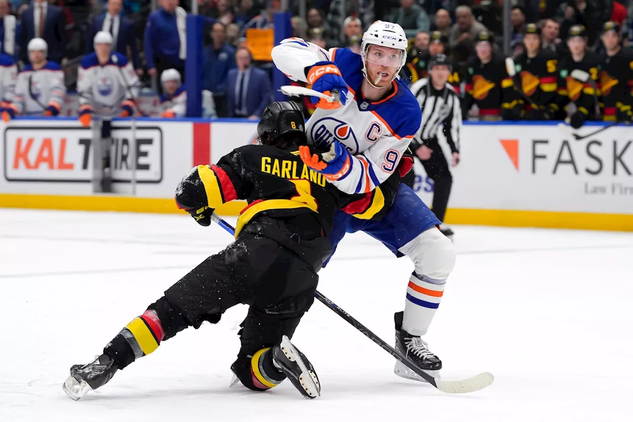 McDavid Suspended Three Games for Cross-Checking Garland