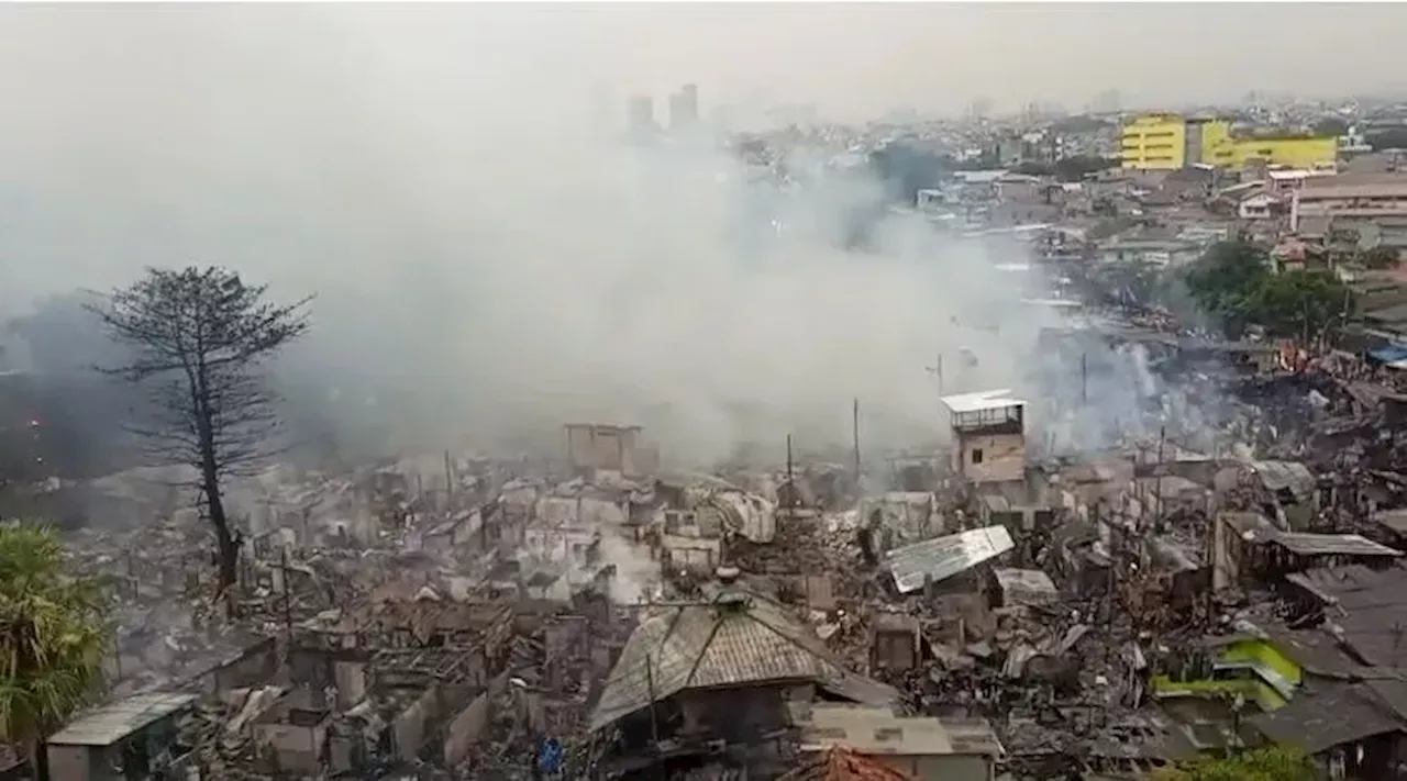 543 Rumah Hangus Terbakar di Kemayoran Jakarta