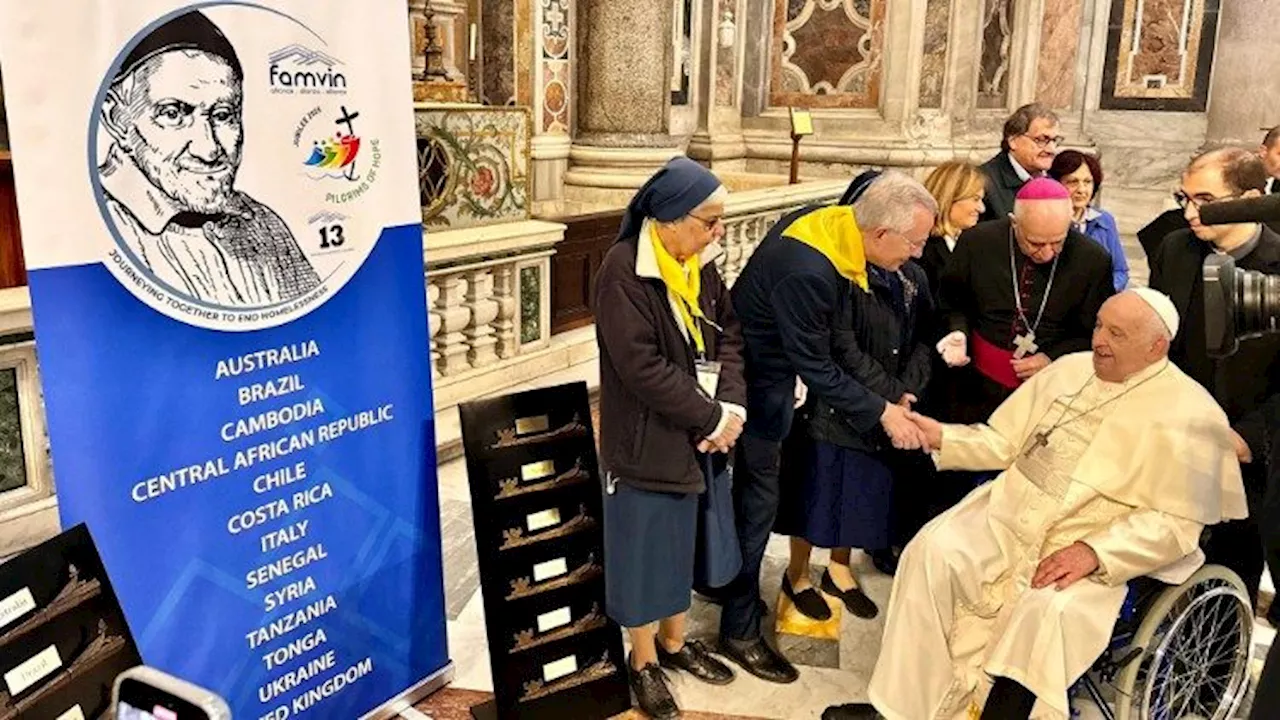 Pope to Vincentians: Your founder's vision of service brings renewal to the Church