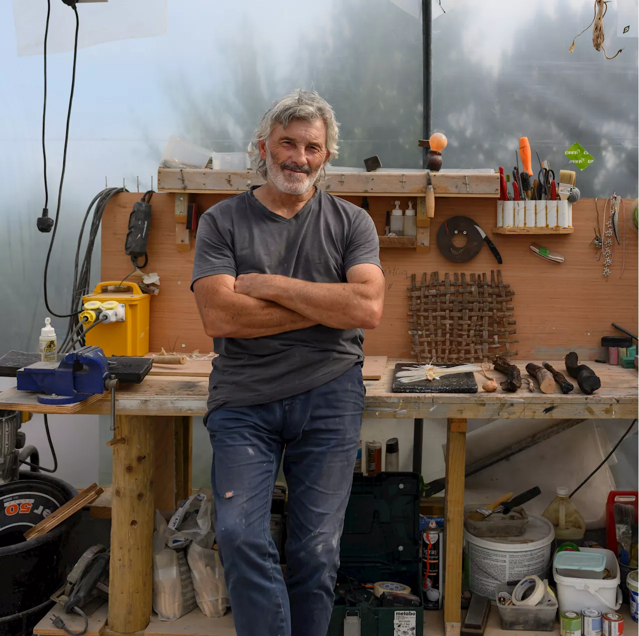 How Connemara Artist Paddy O'Malley Turns Beach Treasures into Concrete Art