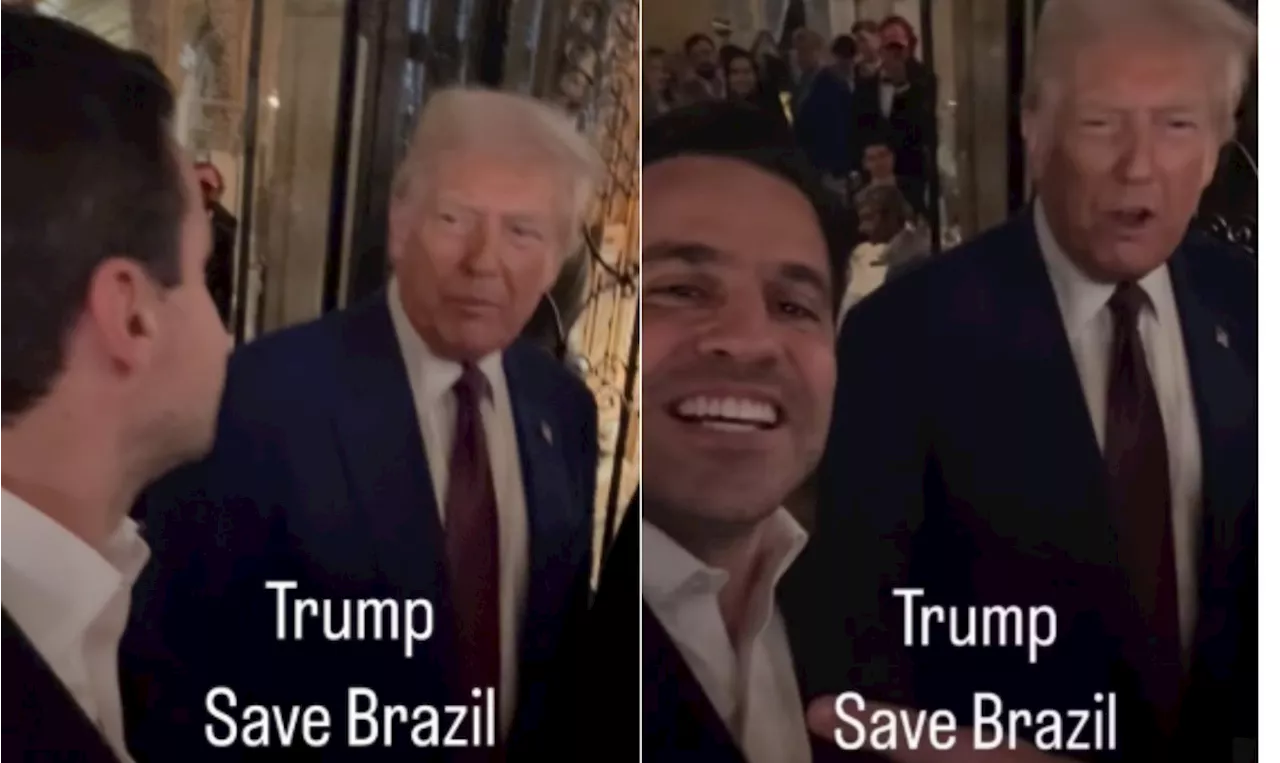 ‘Salve o Brasil’: Marçal não encontra Trump, mas posta vídeo antigo