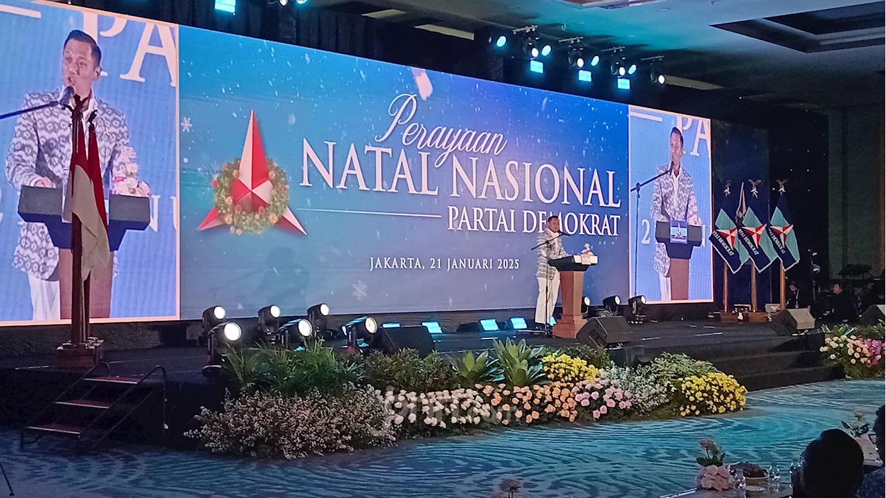 Perayaan Natal Demokrat, AHY: di Indonesia Semua Agama Bisa Beribadah dengan Tenang