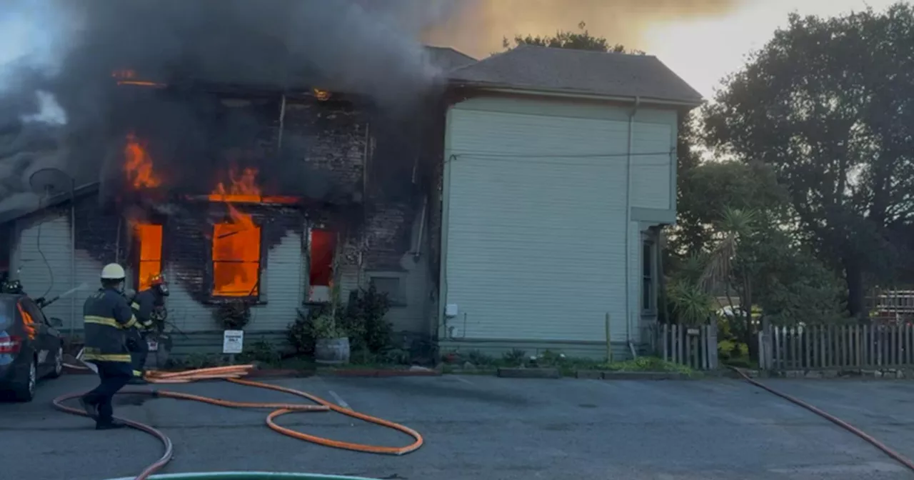 Two-Alarm Fire Significantly Damages East Petaluma Structures