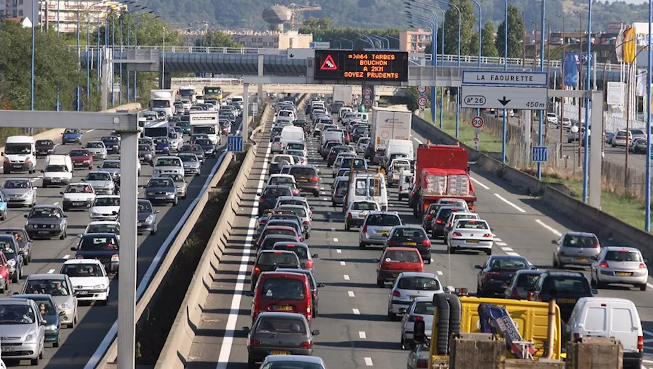 Trafic saturé sur le périphérique de Toulouse ce mardi