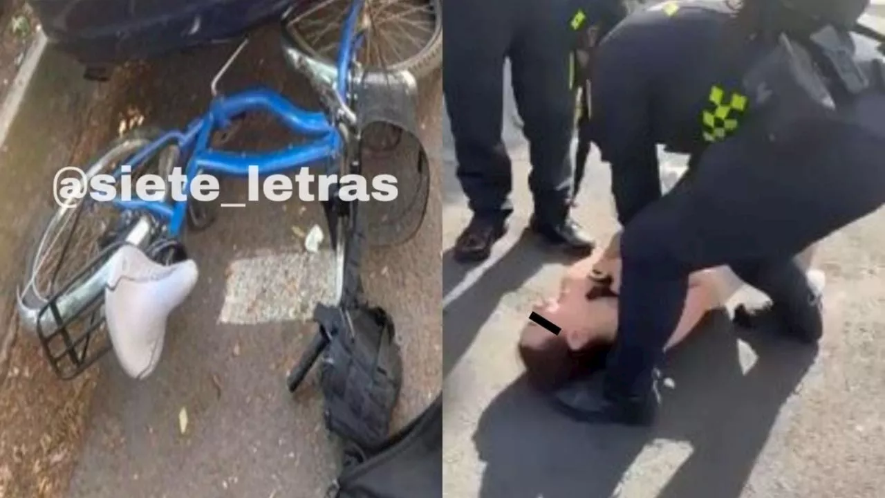 Detenida joven por atropellar a policía en la CDMX