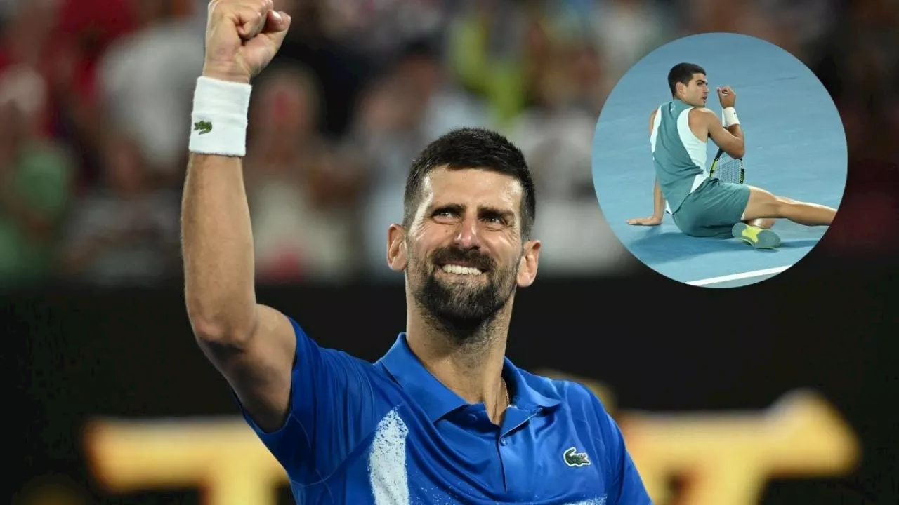 Djokovic vence a Alcaraz en un emocionante partido de cuartos de final en el Abierto de Australia