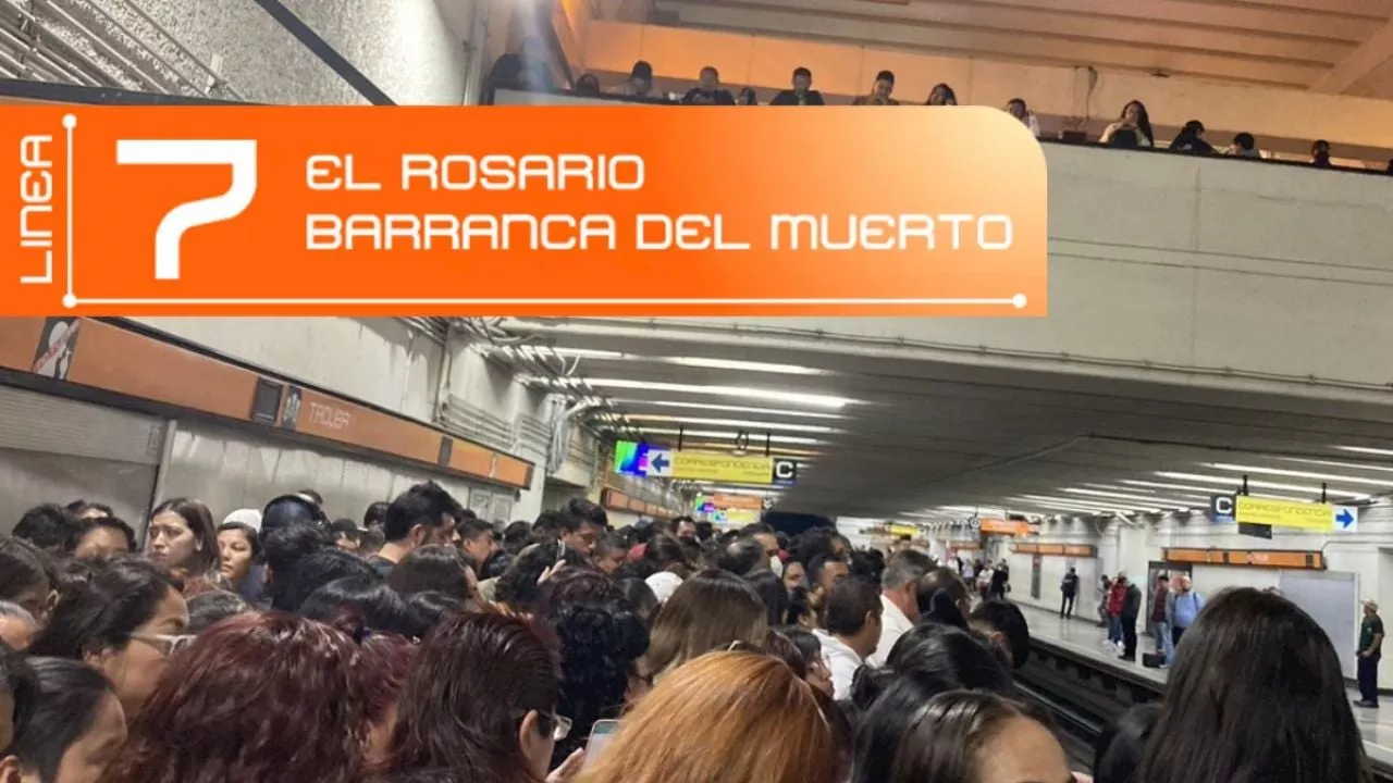 Metro de la CDMX: Saturación y caos en algunas líneas