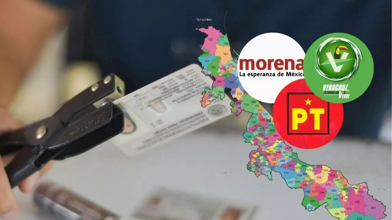 Morena, Verde y PT irán en alianza en 165 municipios de Veracruz para elecciones 2025