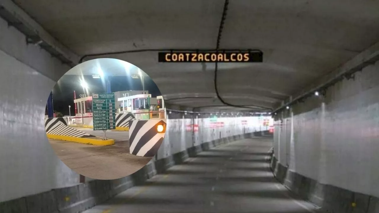 Vuelve a aumentar tarifa en túnel sumergido de Coatzacoalcos