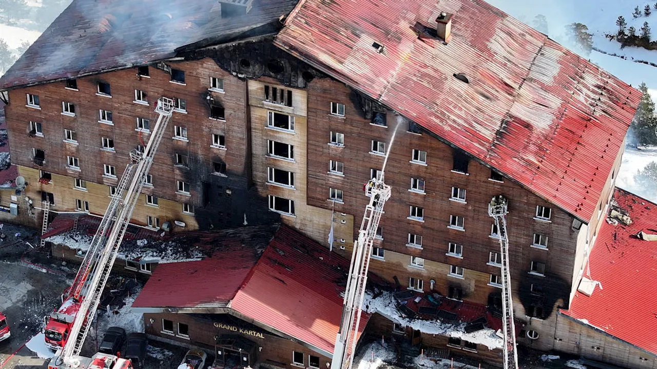 Turkey ski resort hotel fire kills at least 66