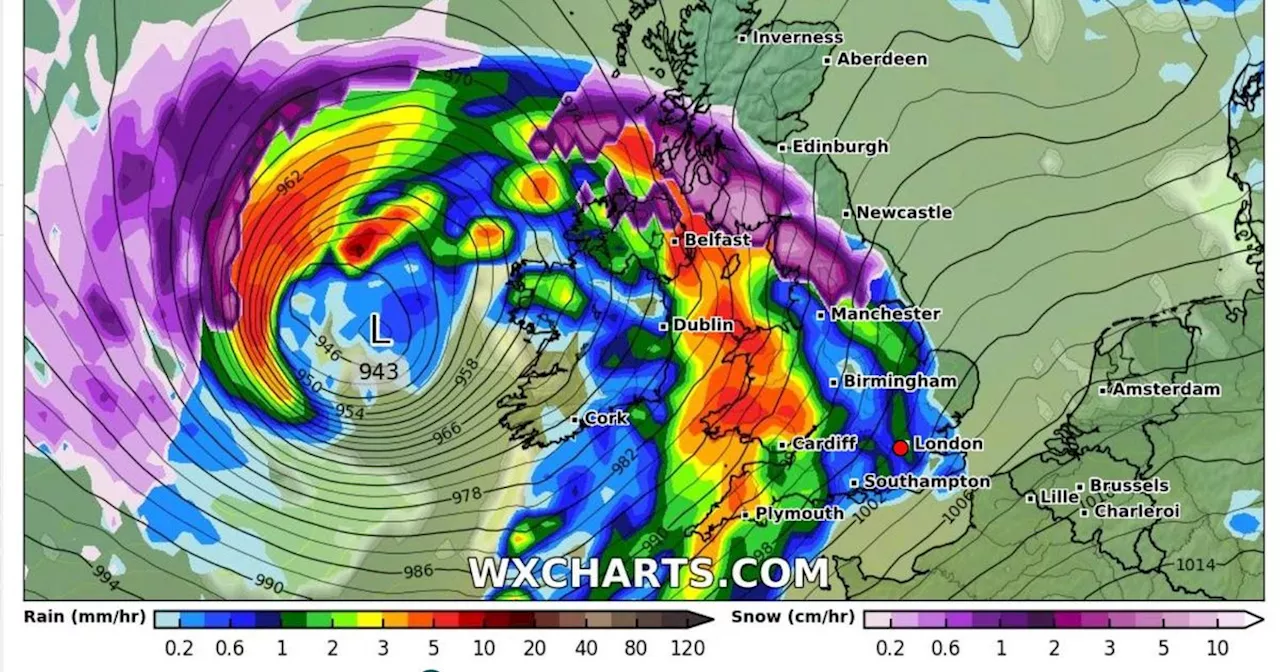 Mega Storm Threatens UK With 80mph Gales and Torrential Downpours