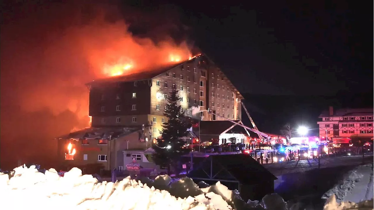 Incendie Dévastateur dans un Hôtel de Ski Turc