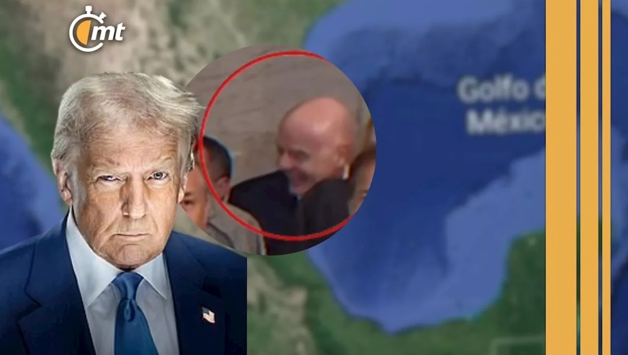 Gianni Infantino se burla de Trump en toma de protesta por cambio de nombre al Golfo de México| VIDEO