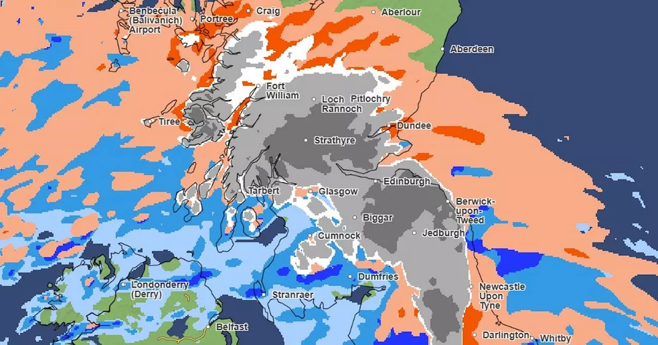 Met Office maps show when and where snow will fall as Storm Éowyn hits