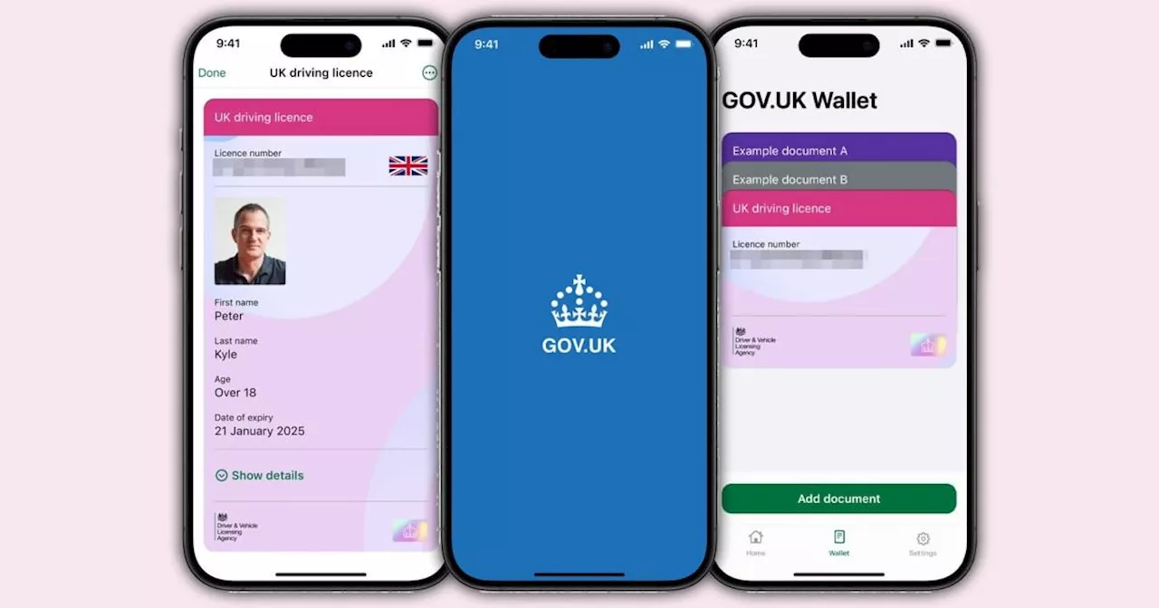 UK to launch digital driving licences and government wallet app