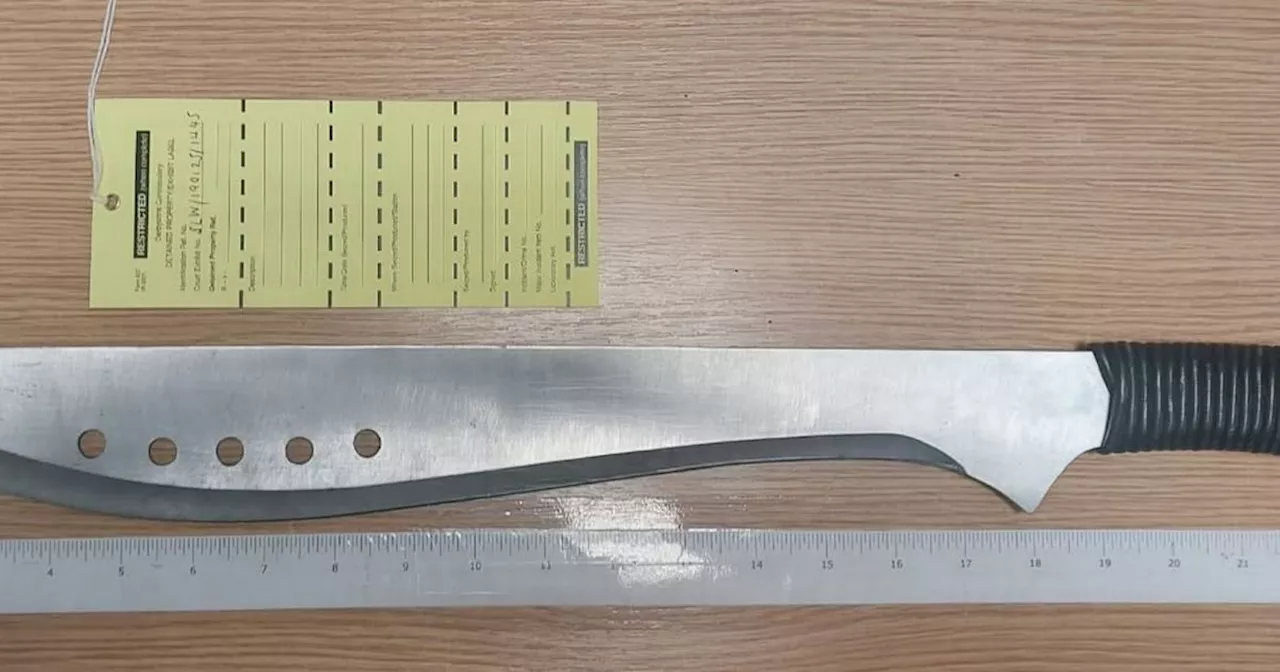 Ilkeston Police Seize Machete and Drugs During Foot Chase