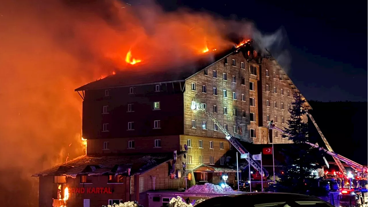 Deadly Fire Engulfs Ski Resort Hotel in Turkey