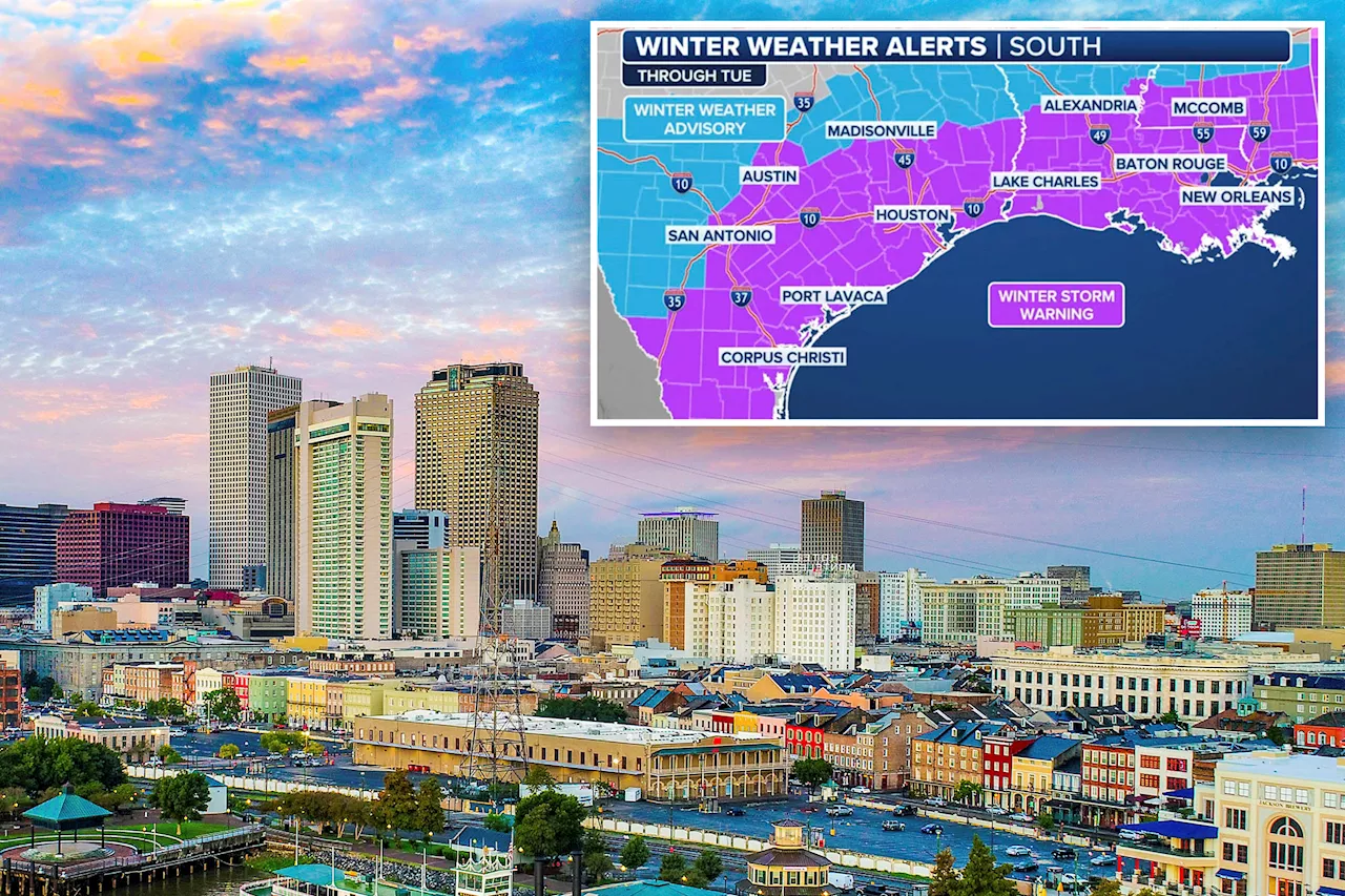 Historic Winter Storm to Bring Rare Snow and Ice to Gulf Coast, Impacting Millions