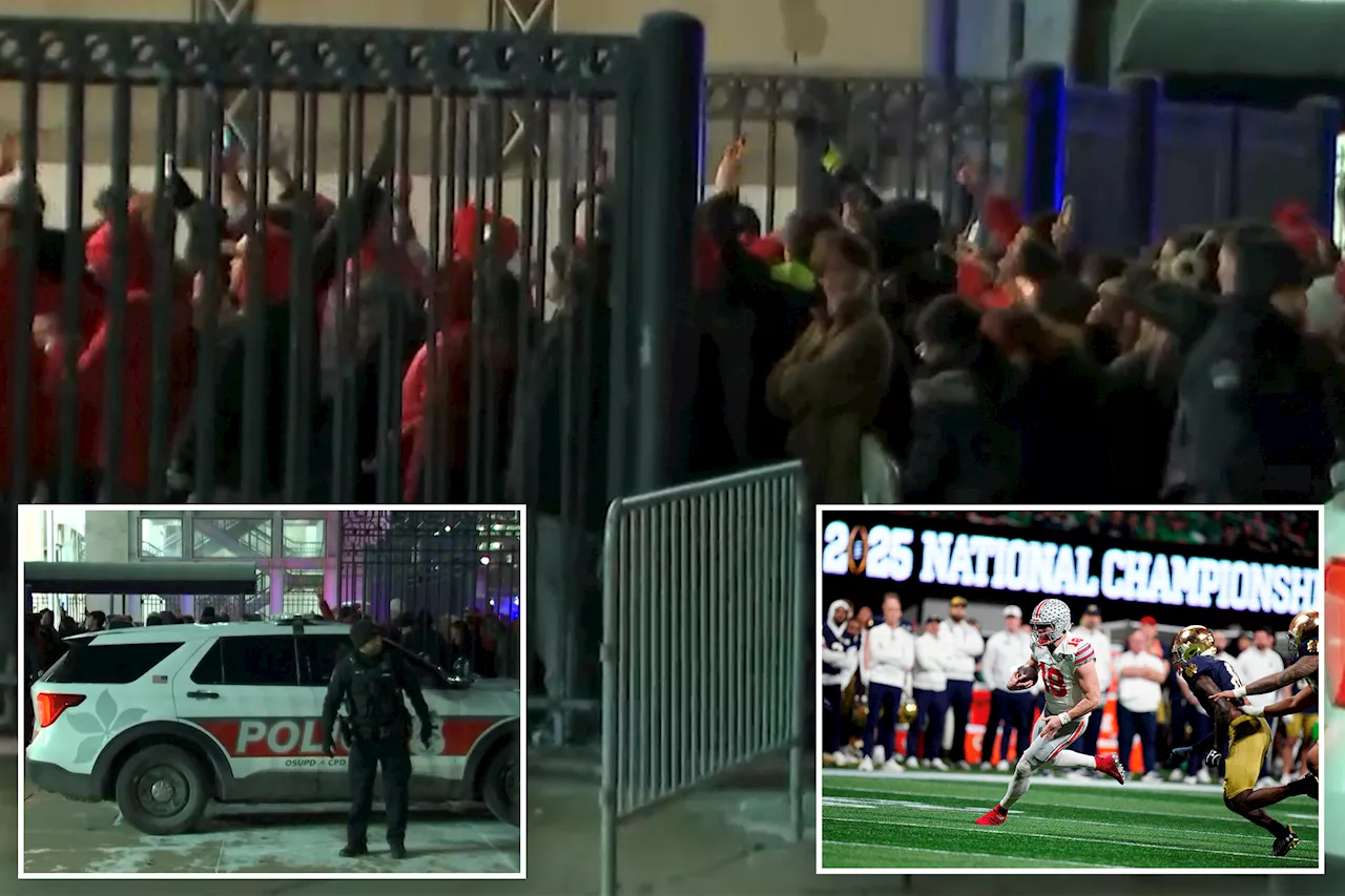 Ohio State Fans Storm Stadium After National Championship Win