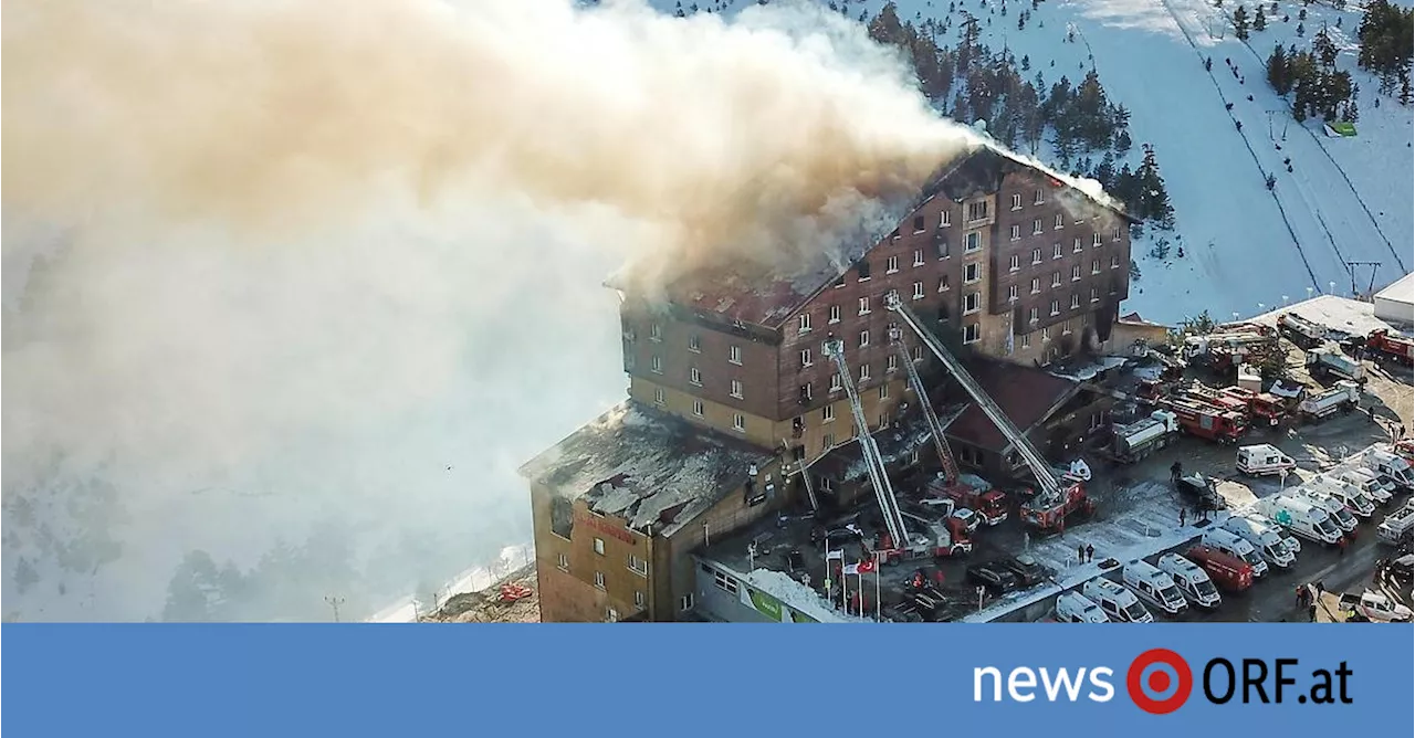 Großbrand im Skihotel in der Türkei: Mindestens 66 Tote