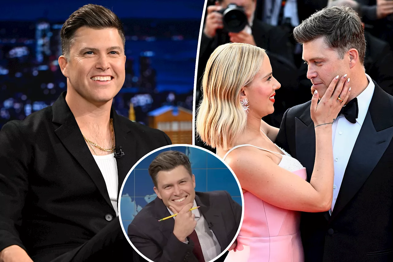 Colin Jost shares wife Scarlett Johansson's reaction to crude 'SNL' joke: 'I'm in trouble'