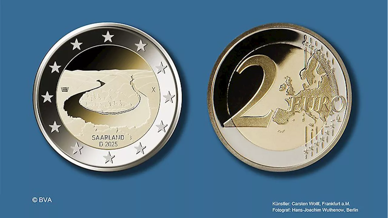 Neue Zwei-Euro-Gedenkmünze mit der Saarschleife