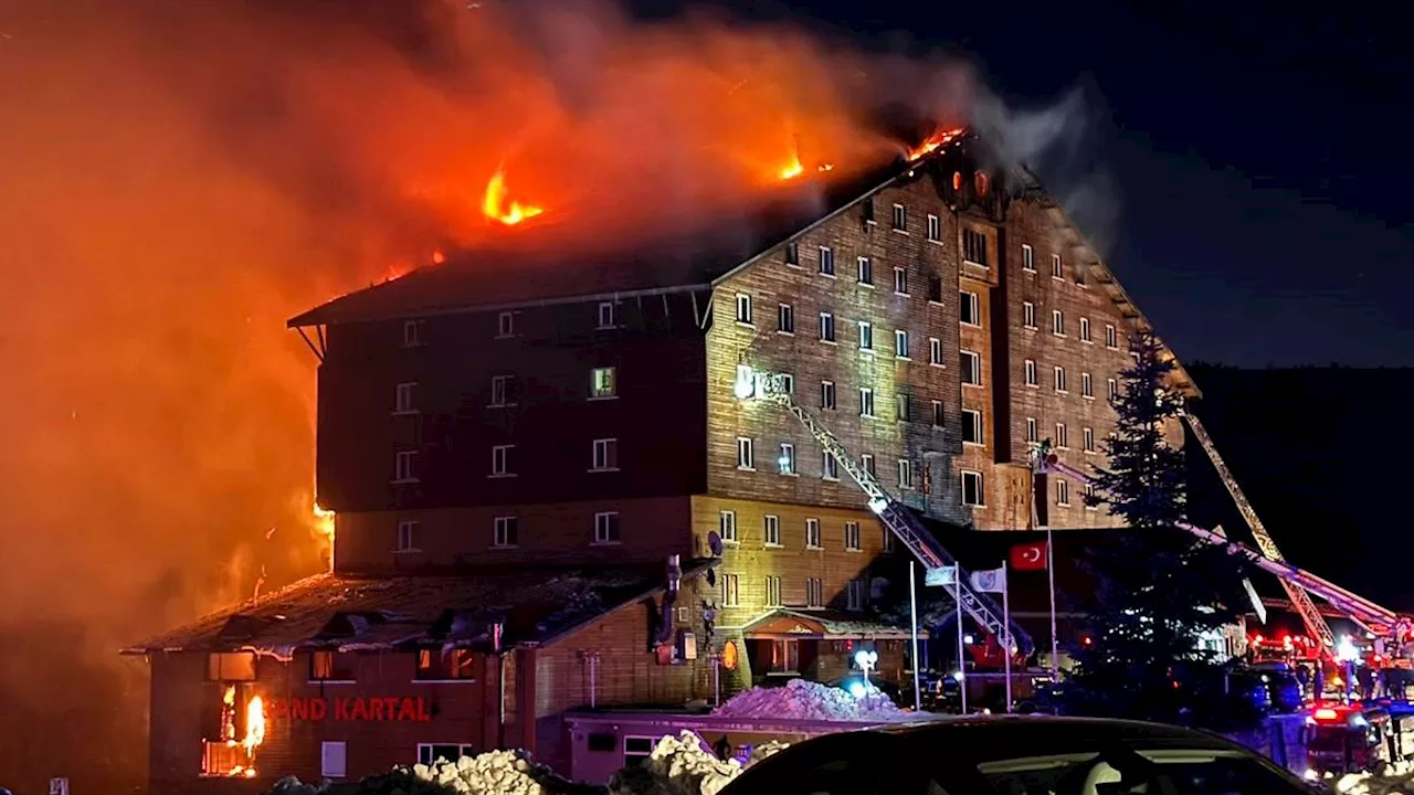 Türkei: Mindestens zehn Tote bei Hotel-Brand in Skigebiet